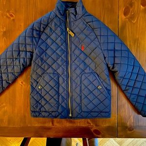 Boys Polo Coat, Size 8, navy colour